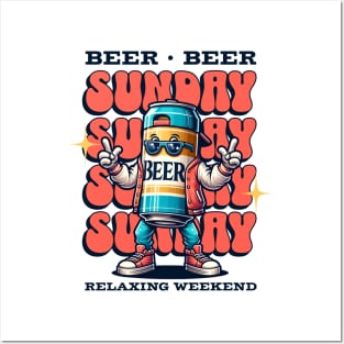 Sunday Beer "sunday Funday: Heckin' Legendary" Funny Posters and Art